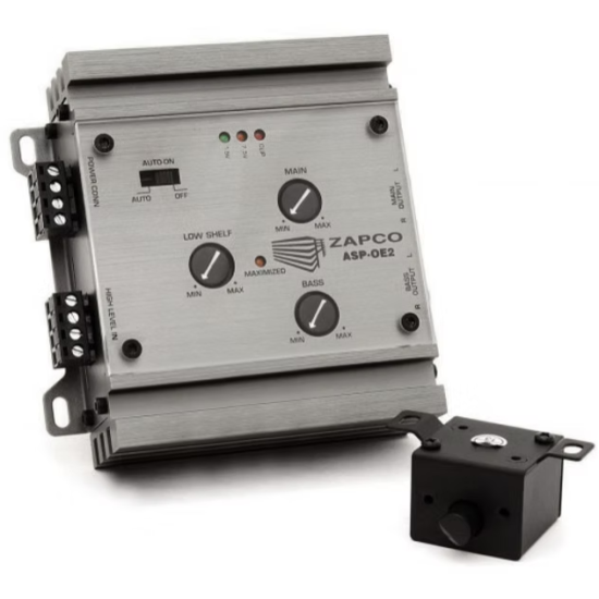 ZAPCO ASP-OE2 2-kanałowy adapter sygnału głośnikowego OEM do poziomu przedwzmacniacza z funkcją odzyskiwania basu 2-kanałowy adapter OEM + odzyskiwani